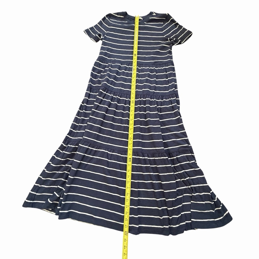 Marine Layer Sadie M Vintage Slub Maxi Dress Navy Stripe Coastal Nautical Beach - Picture 3 of 8
